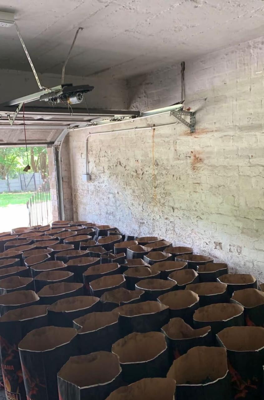 Rows of freshly molded briquettes drying